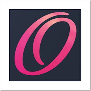 Letter O - Pink Monogram Posters and Art